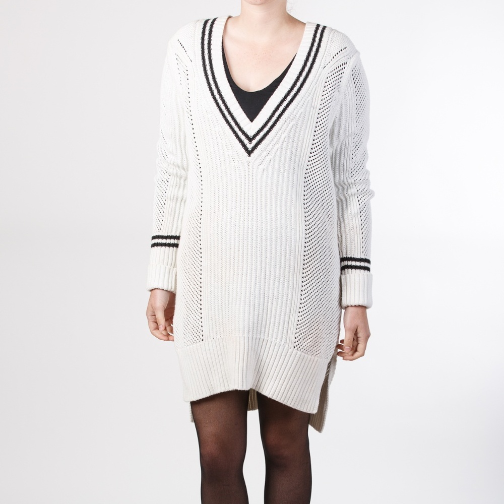 Banana Republic Open Knit Tennis Sweater Dress